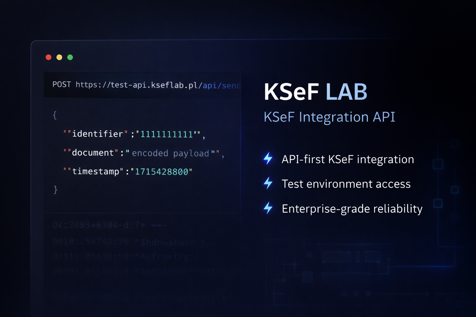 KSeF LAB product screenshot